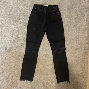 Skinny high rise jeans